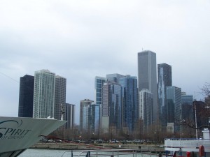 The view of Chicago from the Navy Pier